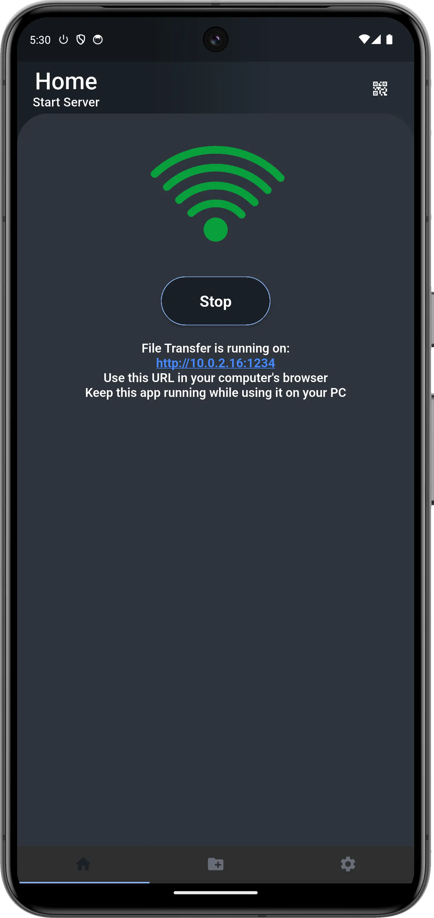 File Transfer Over WiFi