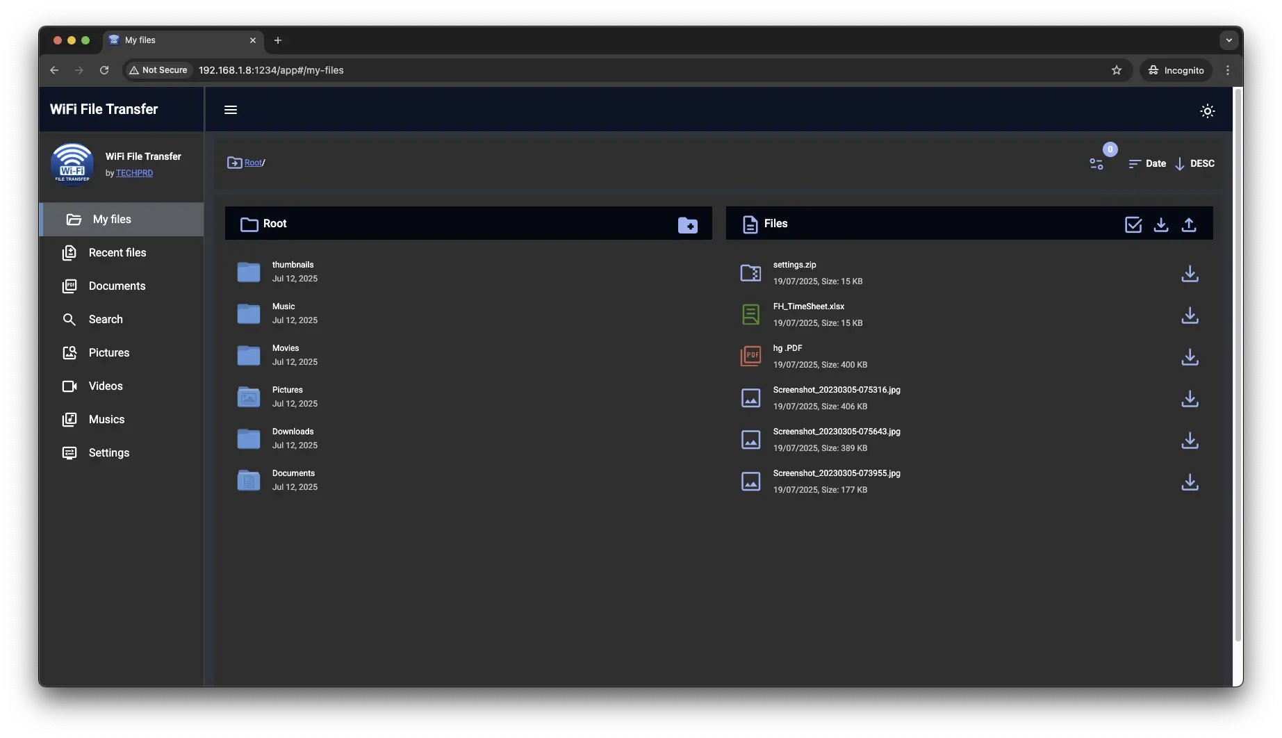 Smart File Management Web App