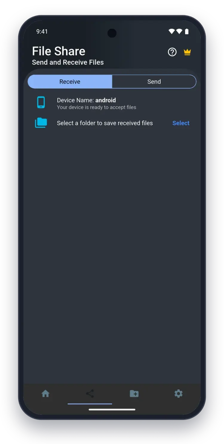 Send files from phone to phone