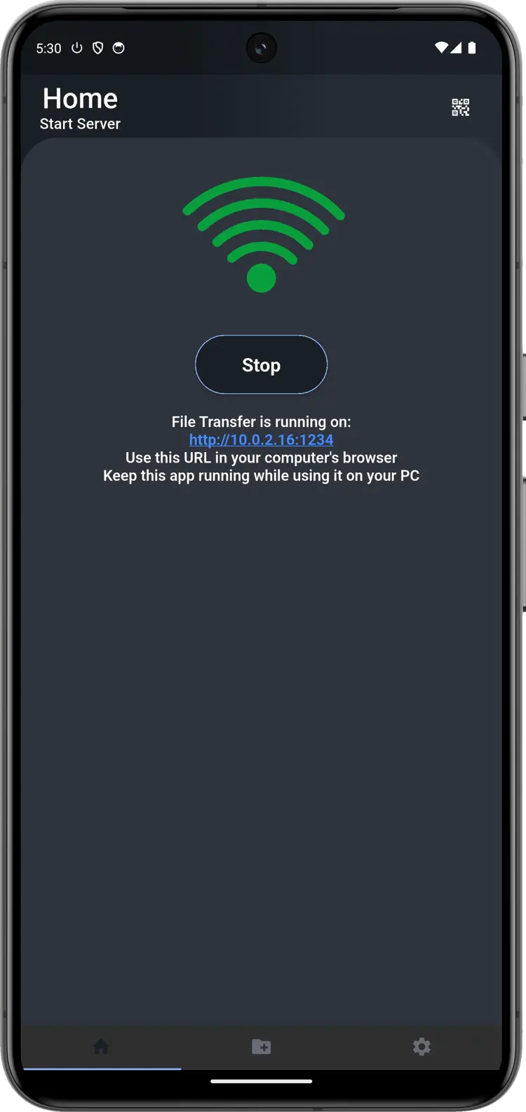 File Transfer Over WiFi