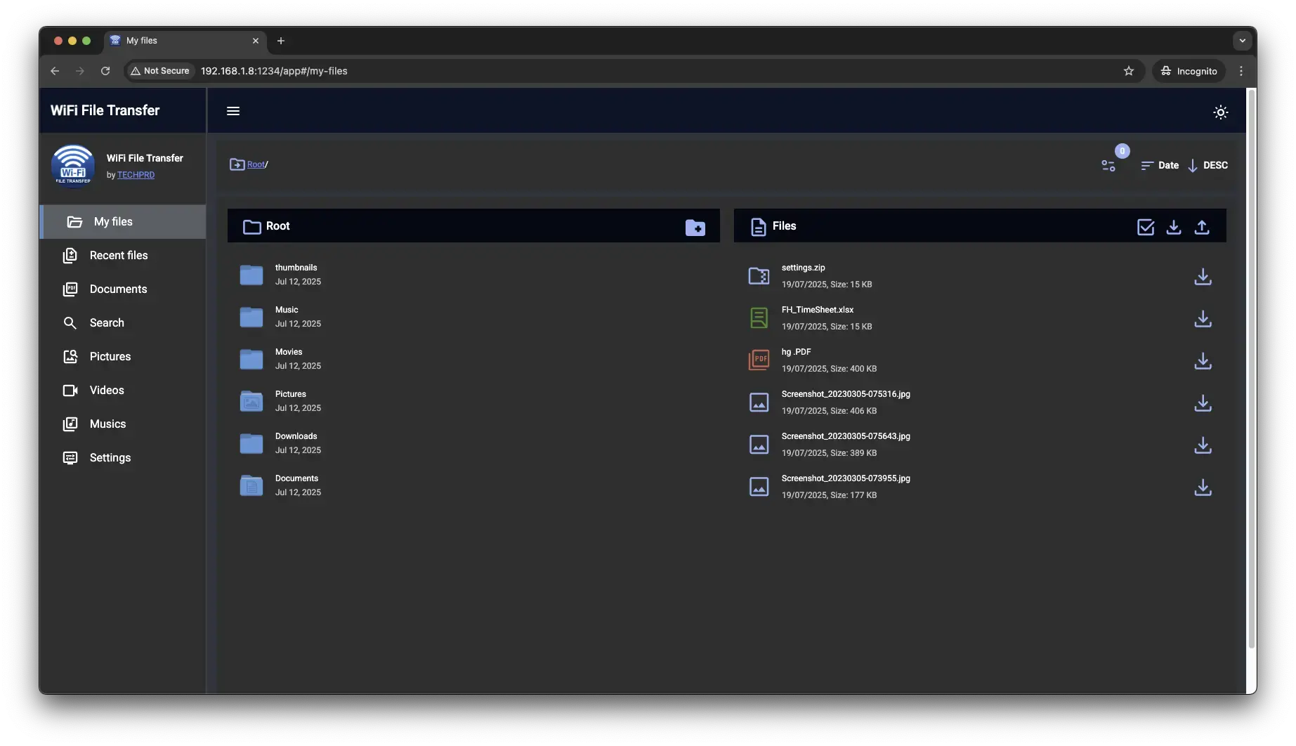 Smart File Management Web App